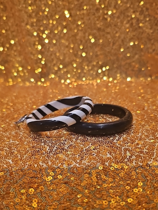 Jewelry - White And Black Jewelry Bracelets And Ring
